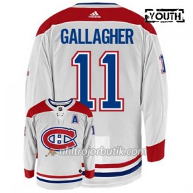 Barn Ishockey Montreal Canadiens Tröja BRENDAN GALLAGHER 11 Adidas Vit Authentic